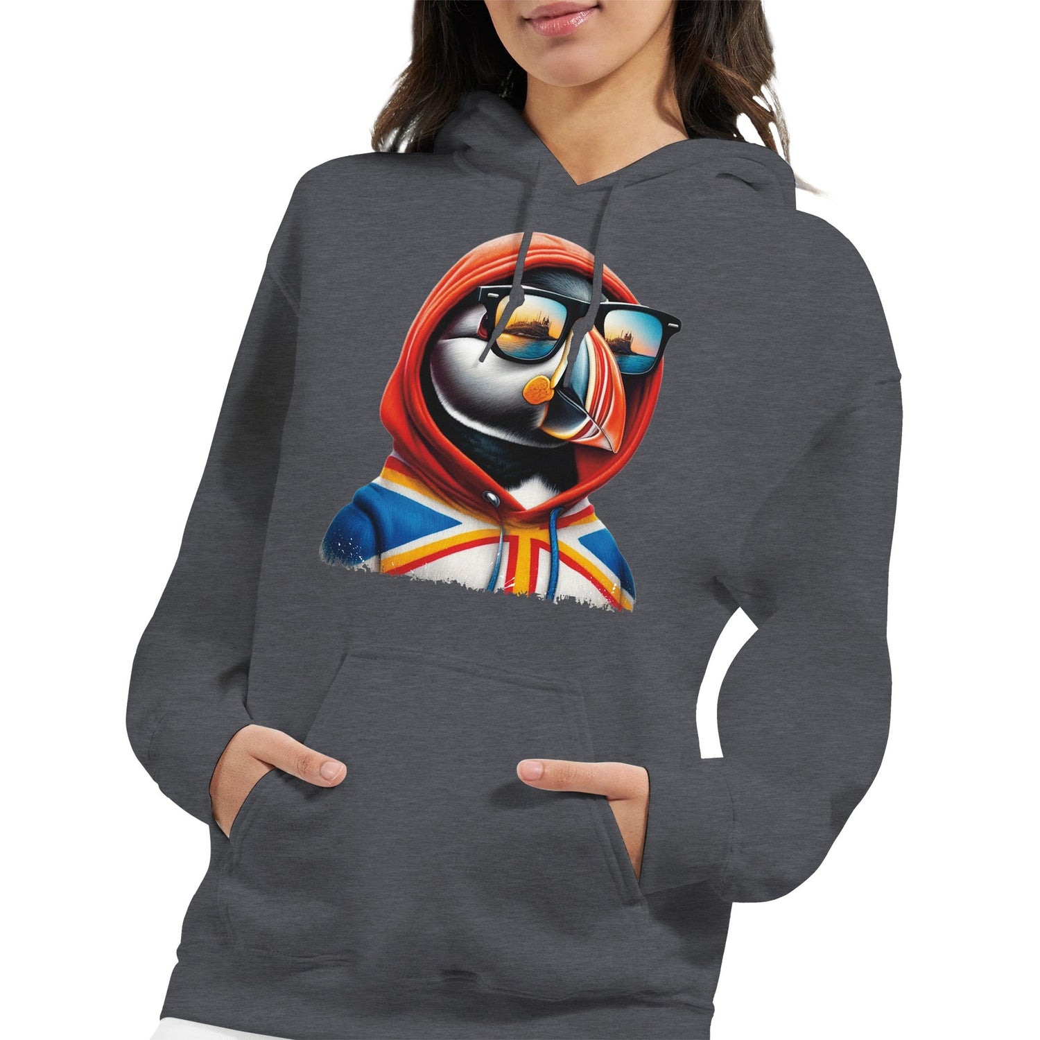 Puffins in Hoodies on Hoodies