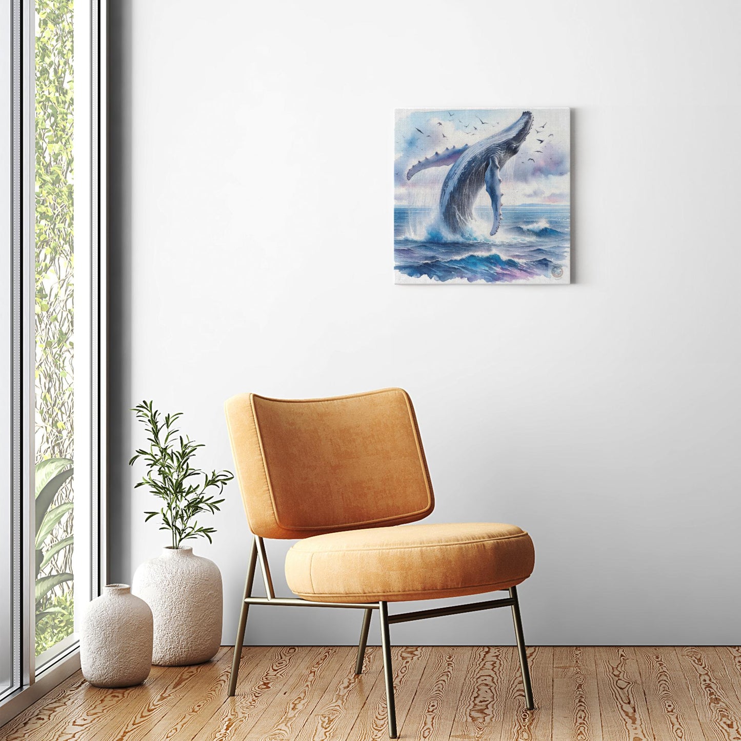 Humpback's Dance at Dawn Canvas Wrap