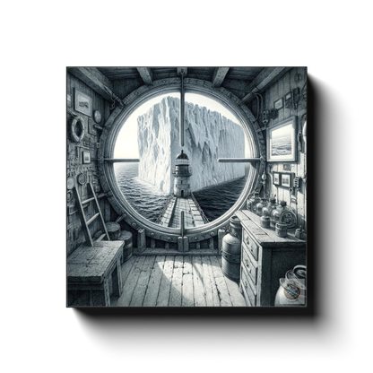 Lighthouse View – Window to Wonder Canvas Wrap