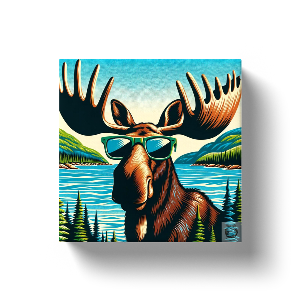 Lakeside Leisure: Cool Moose Canvas Wrap