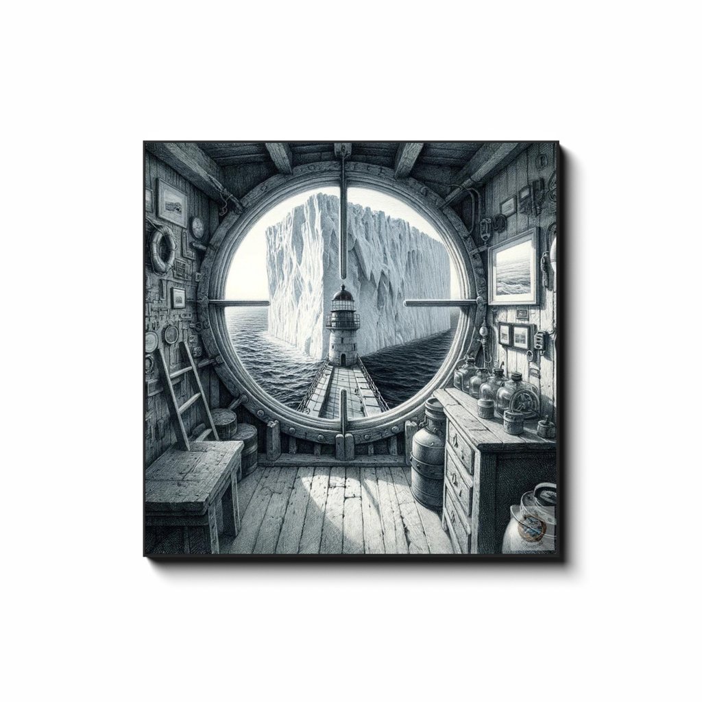 Lighthouse View – Window to Wonder Canvas Wrap