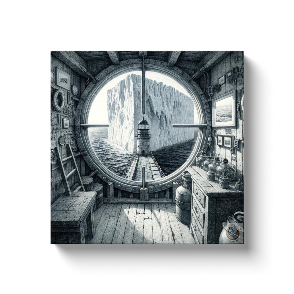 Lighthouse View – Window to Wonder Canvas Wrap