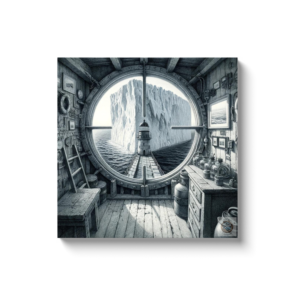 Lighthouse View – Window to Wonder Canvas Wrap