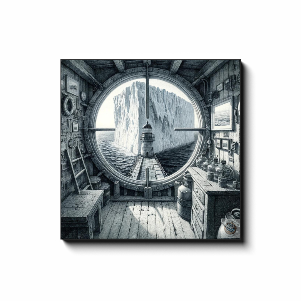 Lighthouse View – Window to Wonder Canvas Wrap