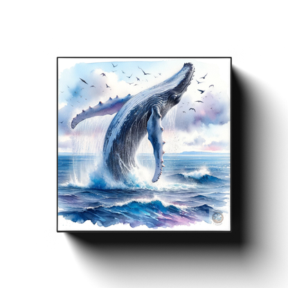 Humpback's Dance at Dawn Canvas Wrap